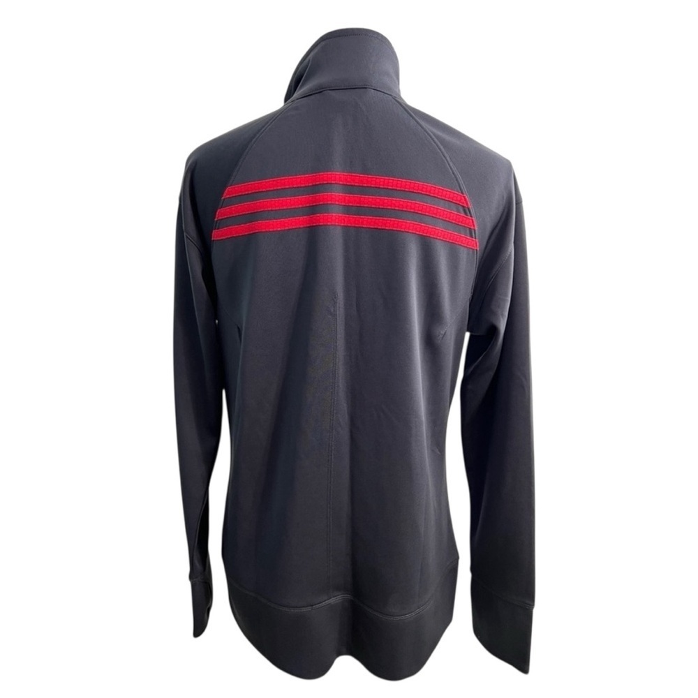 Adidas Women’s Active 360 Gray Jacket with Red Stripes, size L - Picture 1 of 16